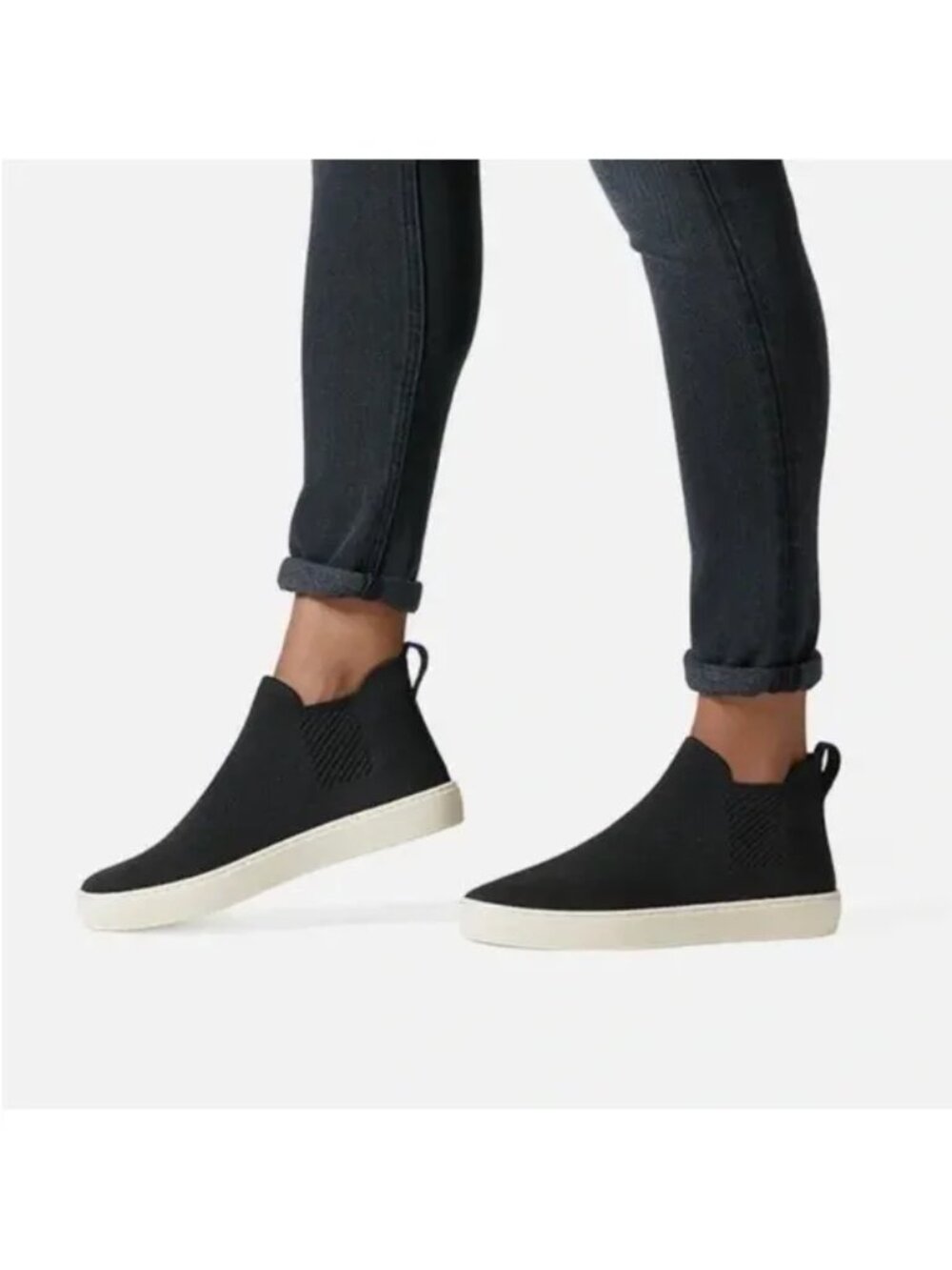 Rothy's Chelsea Black Booties, size 8.5